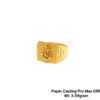 22KT Paper Casting Pro Max Gent's Ring Plain