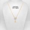 22KT New Design Gold Lariat Stone