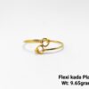 22KT New Design Gold Flexi Kada Plain
