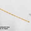 22KT New Design Gold Ladies Bracelet Stone