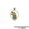 92.5 New Design Silver Enamel God Pendant Stone