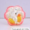 999 New Design Silver Flower Ganesh Idols