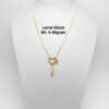 22KT New Design Gold Lariat Stone