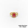 22KT New Design Gold Ladies Ring Stone