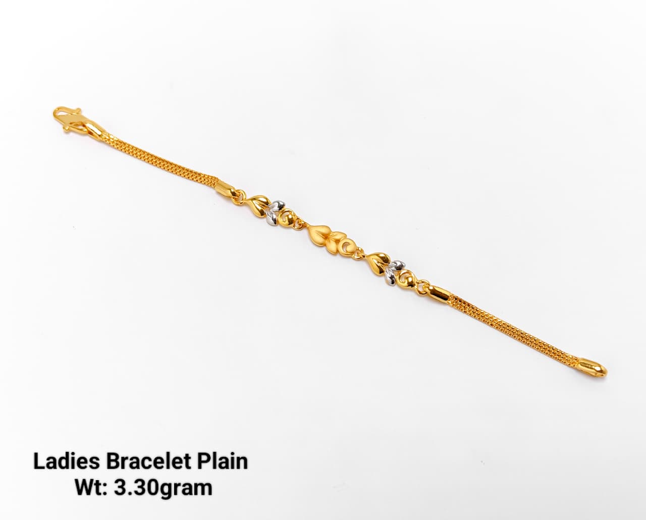22KT New Design Gold Ladies Bracelet Plain