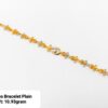 22KT New Design Gold Ladies Bracelet Plain