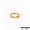 22KT New Design Gold Challa Plain Ring