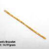 22KT New Design Gold Gent's Bracelet