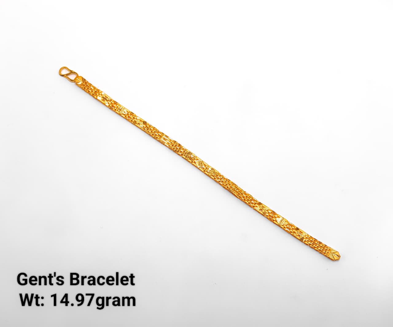 22KT New Design Gold Gent's Bracelet