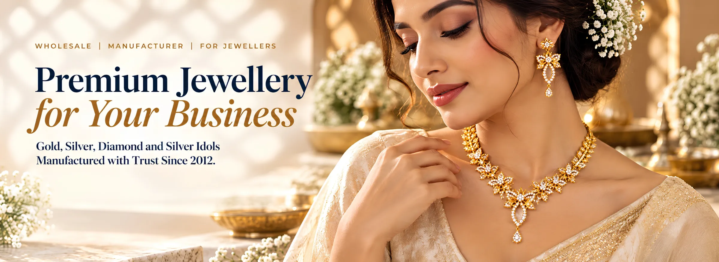 Premium gold, silver and diamond jewellery manufacturer and wholesaler for jewellers – Sunbera